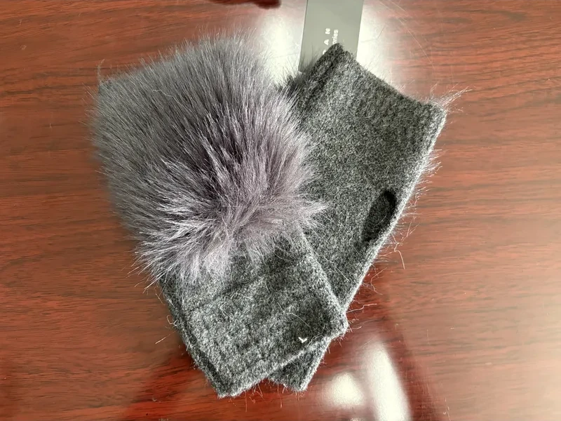 Cozy Knit Beanie Hat & Plaid Scarf  - Style #SCARVES-060