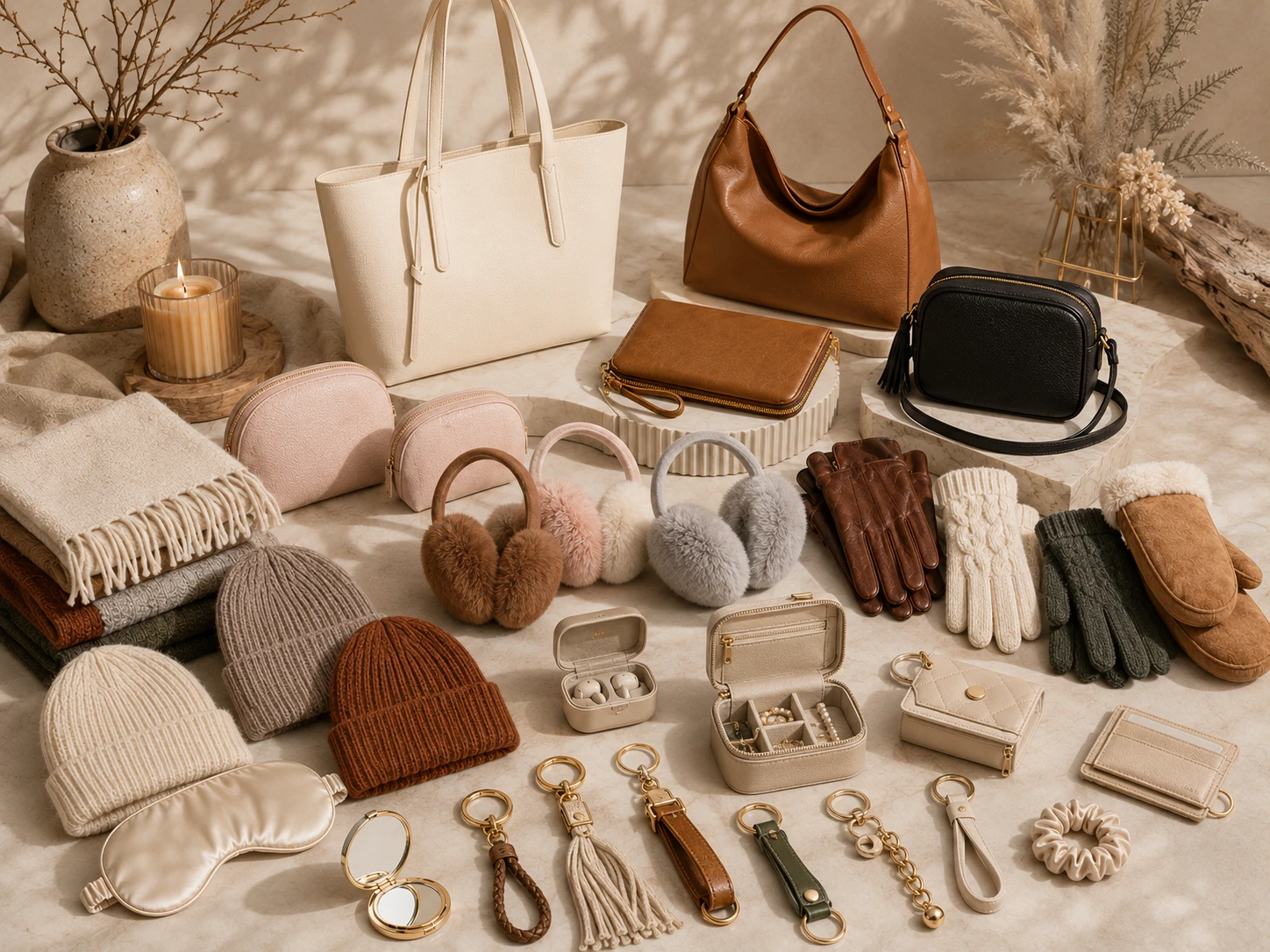 Premium Fashion Handbag & Cosmetic Pouch - Style #BAGS-011
